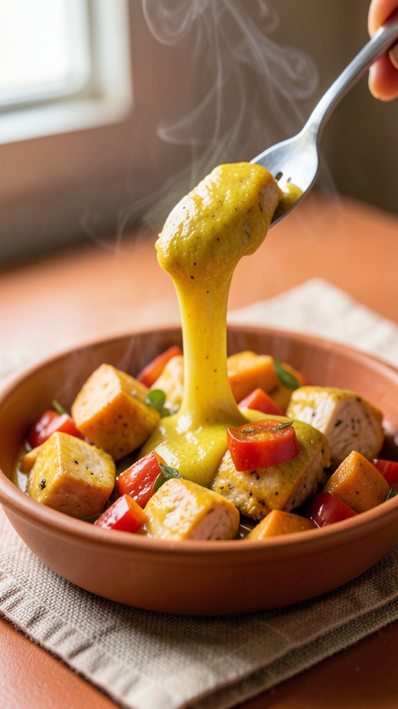 Crockpot Cheesy Yellow Curry Turkey Breast, an easy crockpot dinner recipe